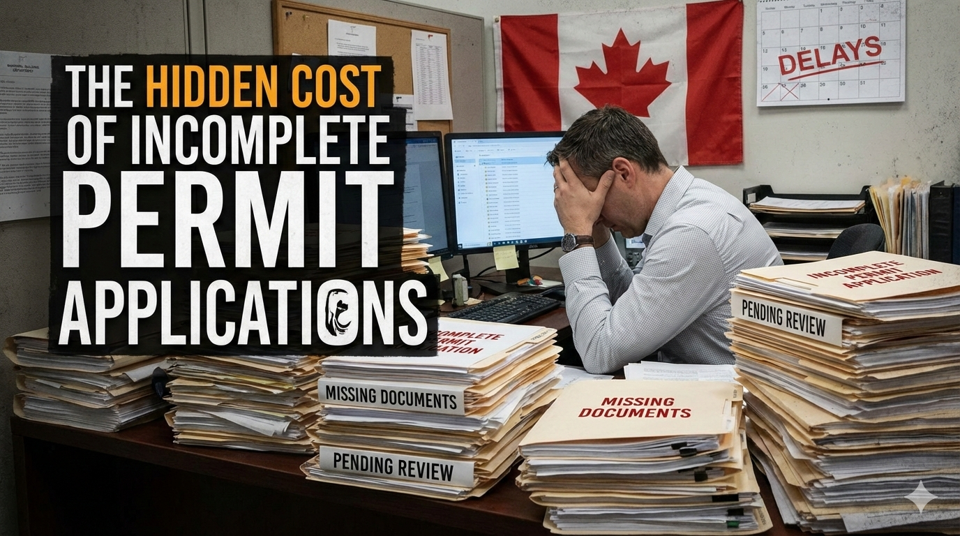 Modern municipal permitting software dashboard showing permit workflows and approval status
